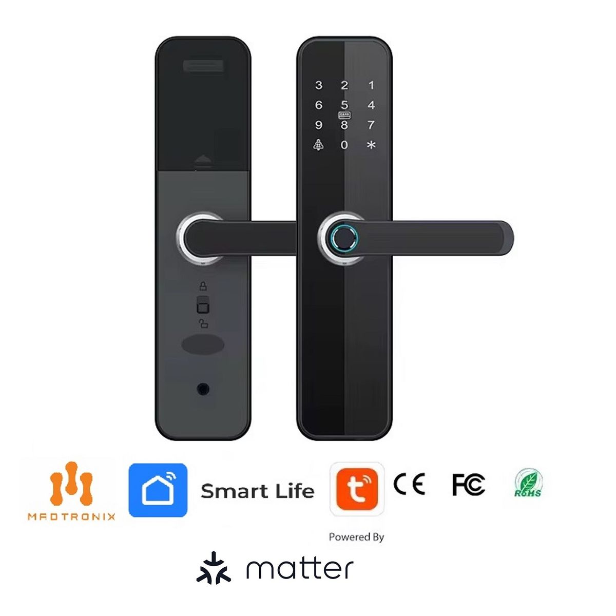 MADTRONIX - Chapa Smart Digital  6 modos apertura - 621