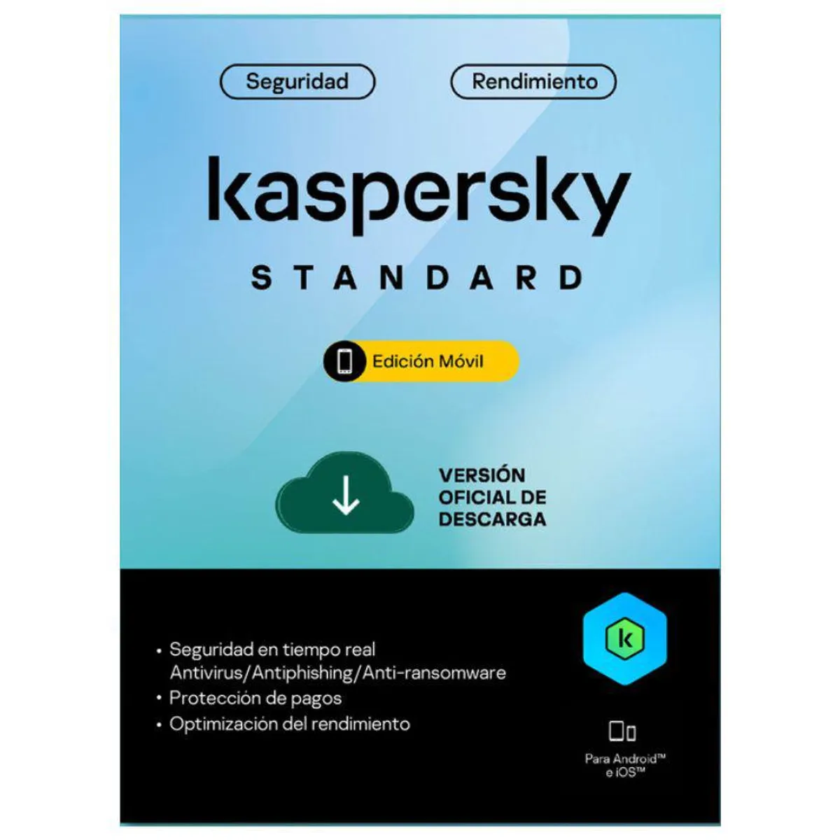 KASPERSKY - Antivirus Kaspersky Standard Mobile 1 dispositivo por 1 año