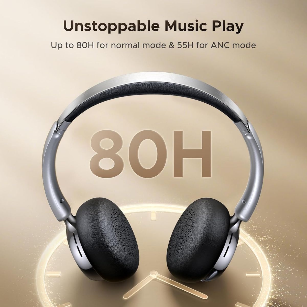 UGREEN - Auriculares Studio Plus Headphones ANC Premium 80 horas UGREEN HP207 Black - 75630