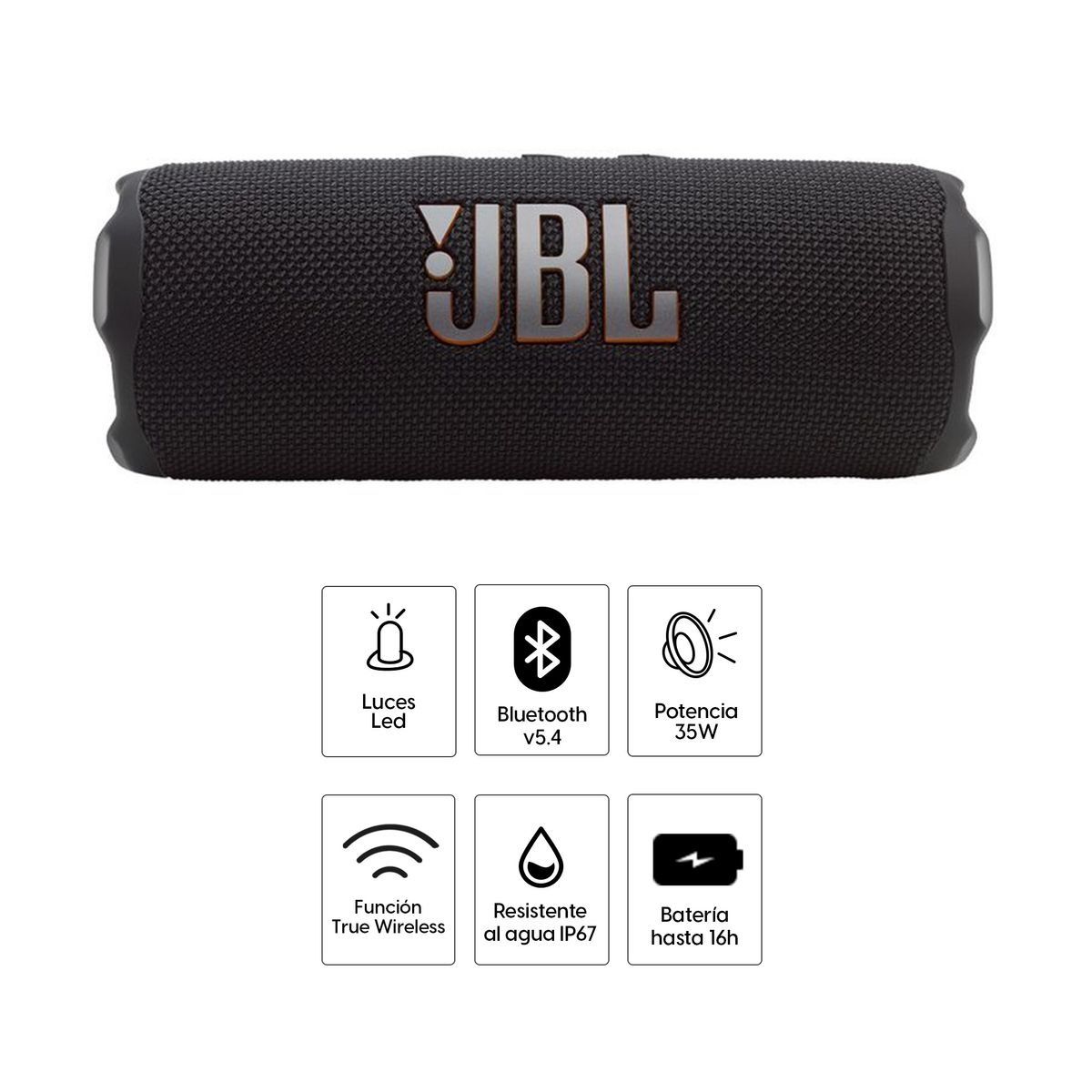 JBL - PARLANTE JBL FLIP 7 35W IP67 IA SOUND BOOST NEGRO