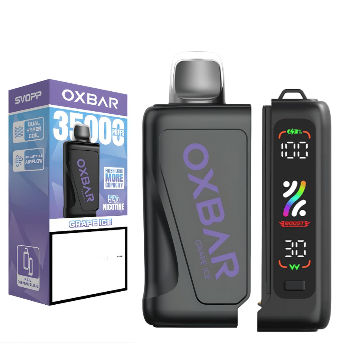 VAPE - VAPE OXBAR SVOPP 35K - KIT BATERIA + POD GRAPE ICE