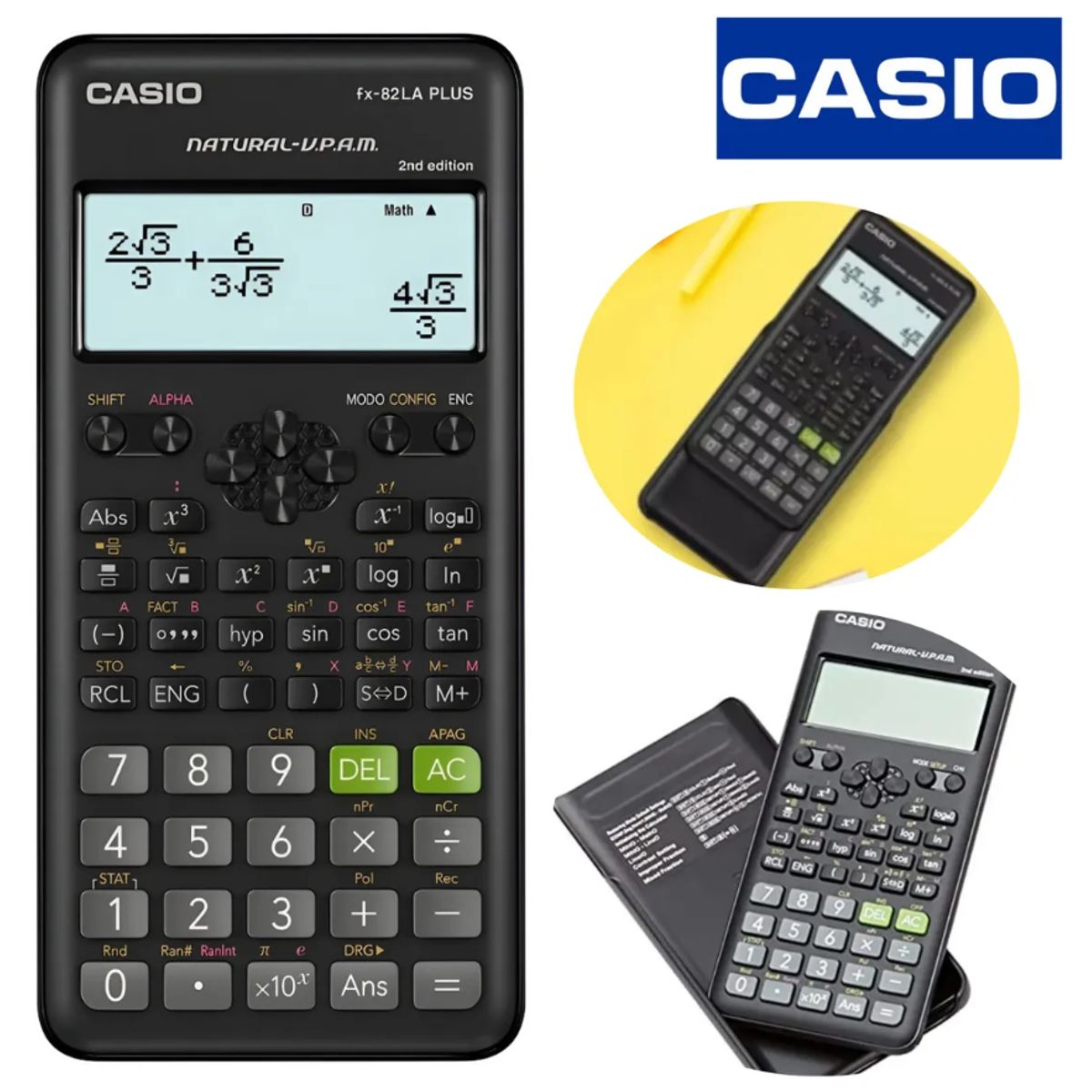 CASIO - Calculadora Científica Casio FX-82LA PLUS-2 BK Negro