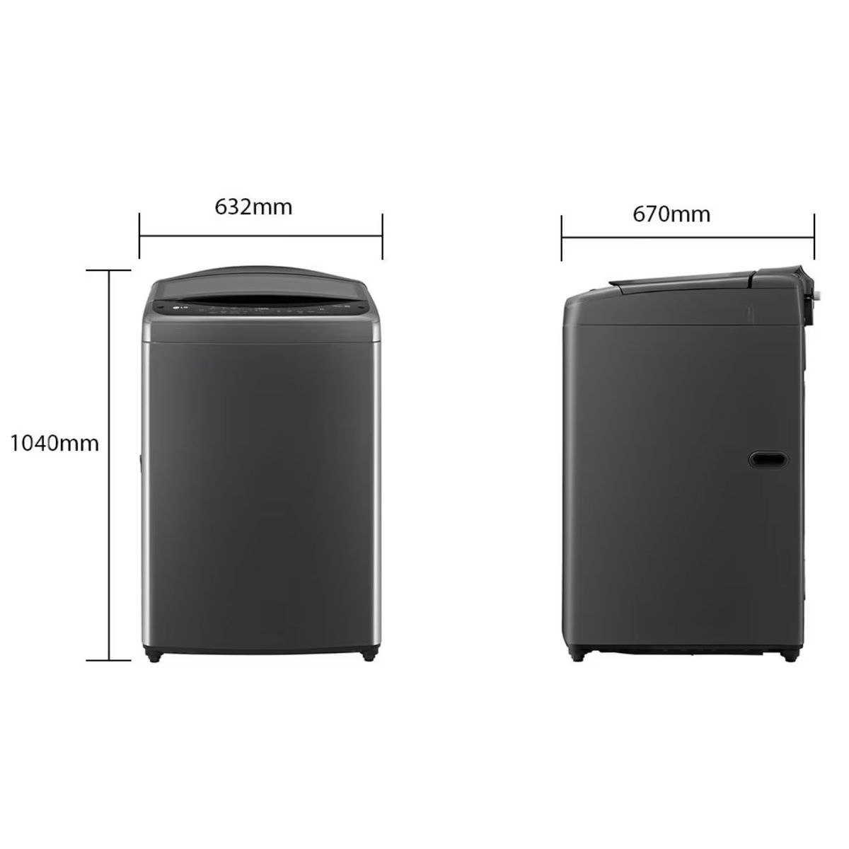 LG - LAVADORA LG CARGA SUPERIOR 21 KG WT21PBV6 AI DD INTELIGENCIA ARTIFICIAL NEGRO CLARO