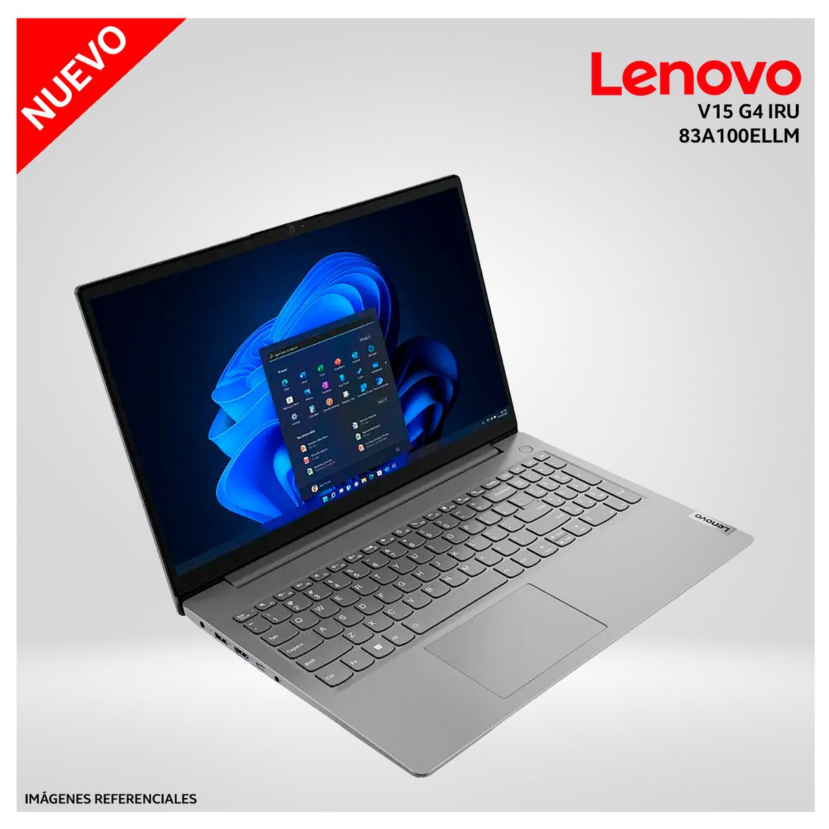 LENOVO - Laptop Lenovo V15 G4 IRU Intel Core i3-1315U 8GB RAM 256GB SSD 15,6 pulg FHD - 83A100ELLM+LICENCIAS
