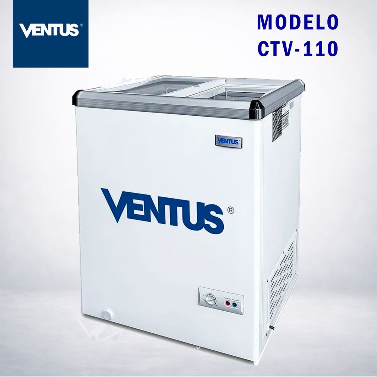 VENTUS - Congeladora Ventus Tapa Vidrio - CTV-110