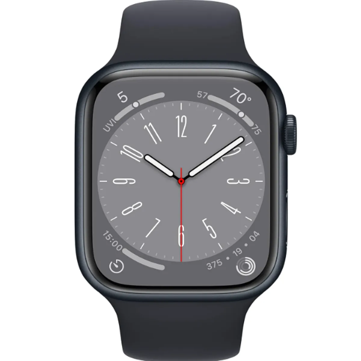 APPLE - Apple Watch Series 8 41mm GPS Aluminio Midnight S/M A2770 Reacondicionado