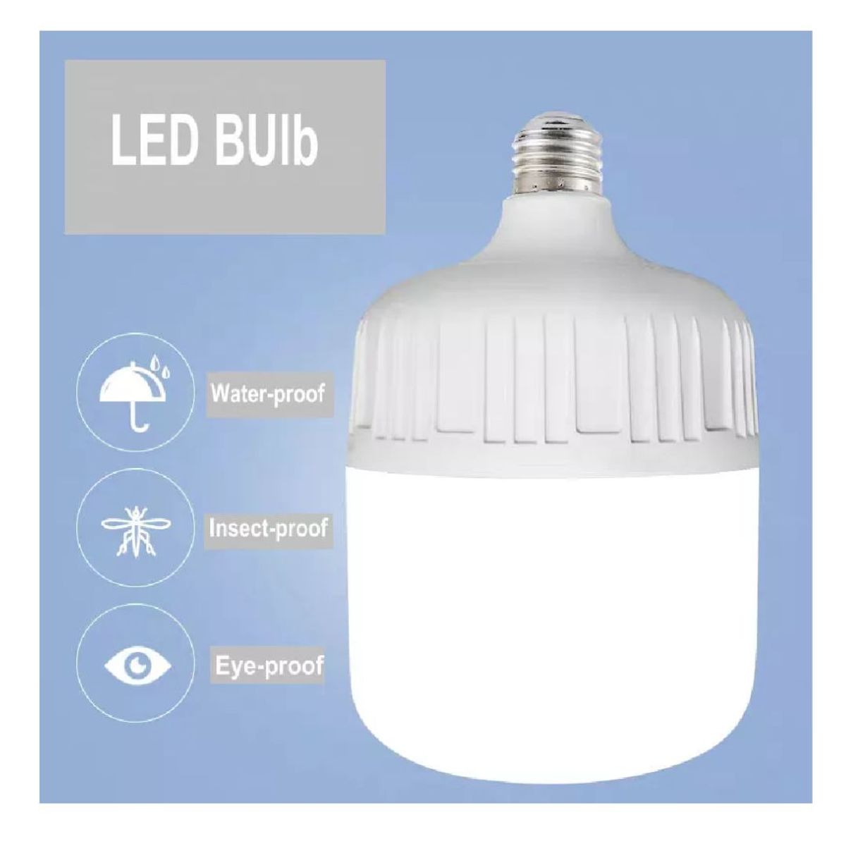 GENERICO - FOCO LED AHORRADOR DE LUZ BLANCA DE 60W