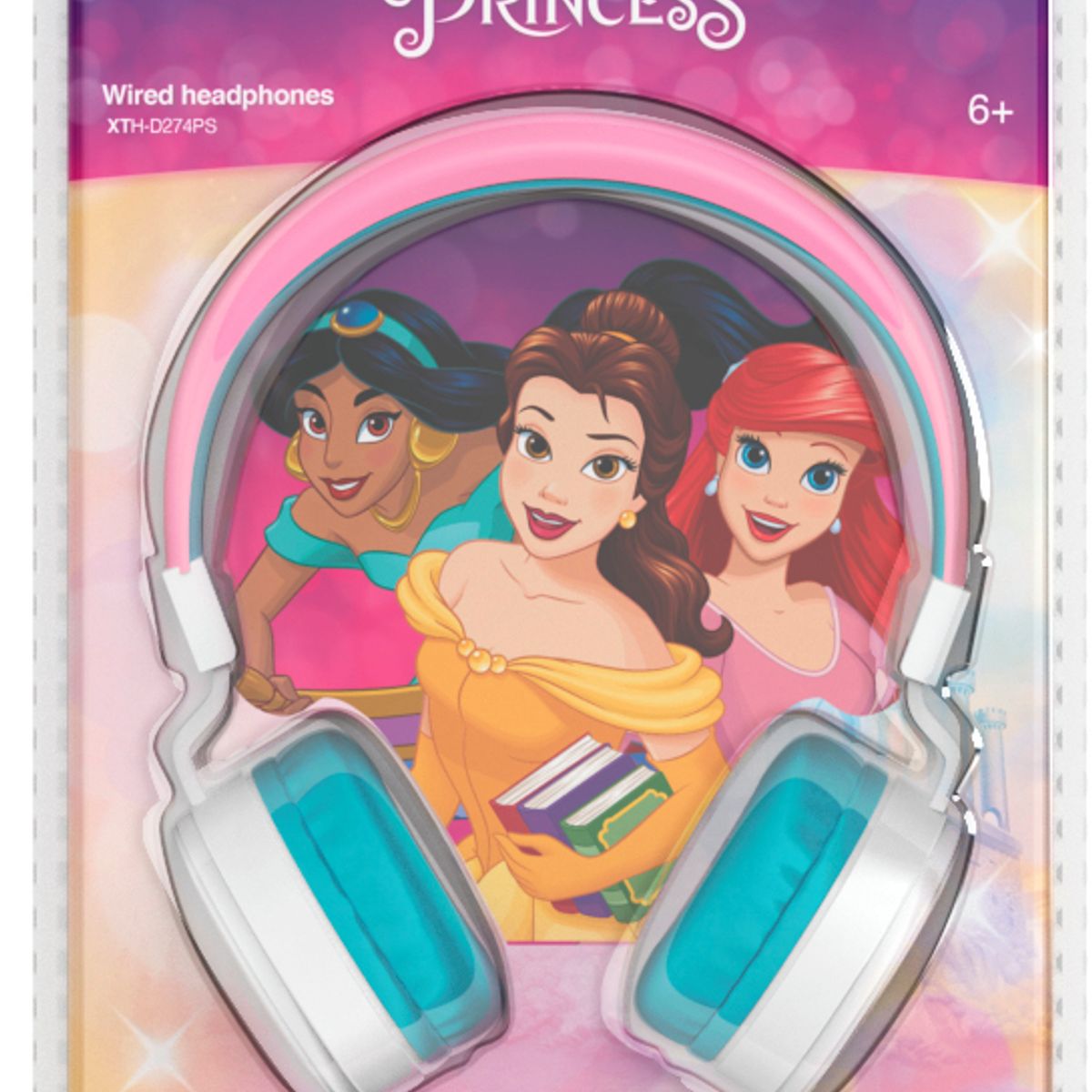 XTECH - AUDIFONOS CABLEADOS PARA NIÑAS XTECH XTH-D274PS PRINCESAS CONECTOR 35MM