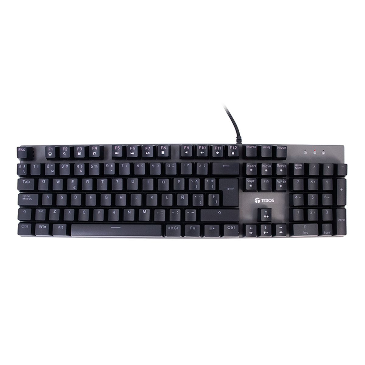 TEROS - Teclado Gamer Teros TE-4074G RGB USB 2.0 Negro