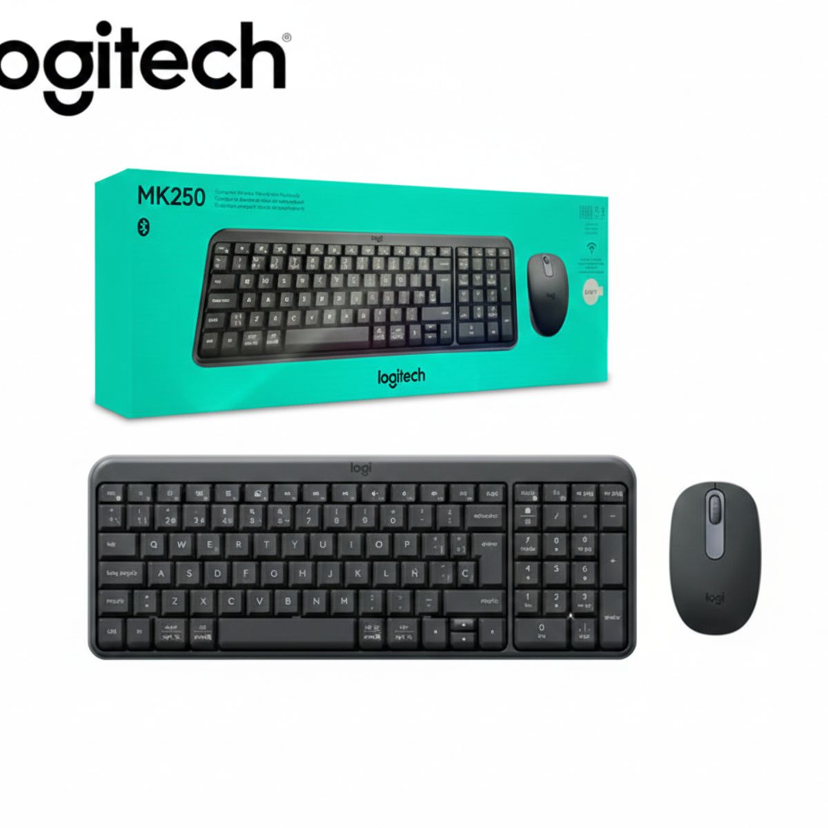 LOGITECH - TECLADO+MOUSE LOGITECH MK250 NEGRO