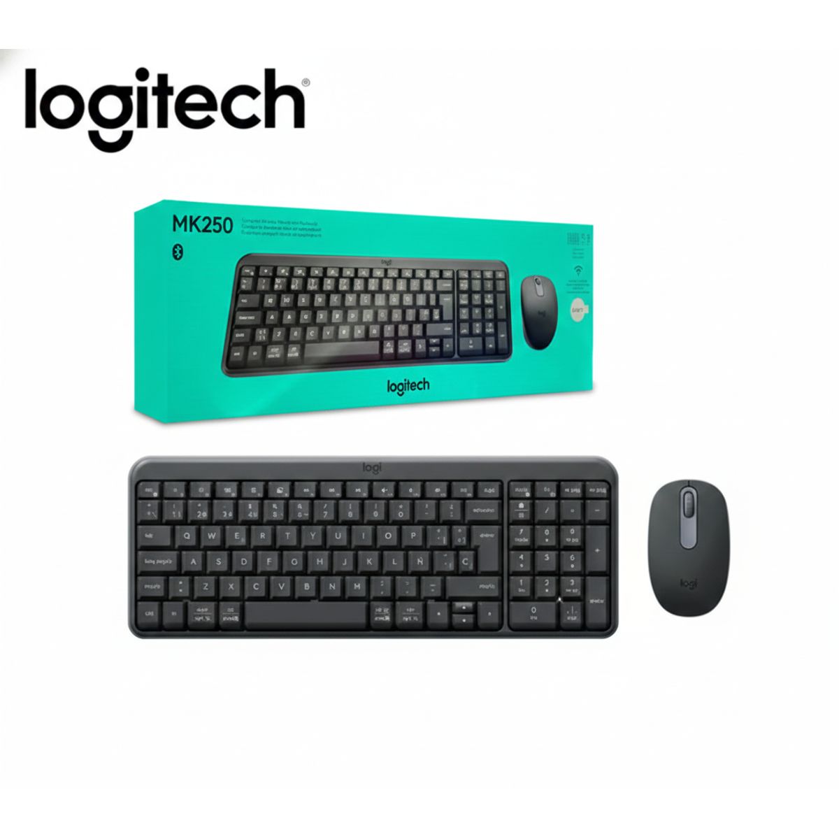 LOGITECH - TECLADO+MOUSE LOGITECH MK250 NEGRO