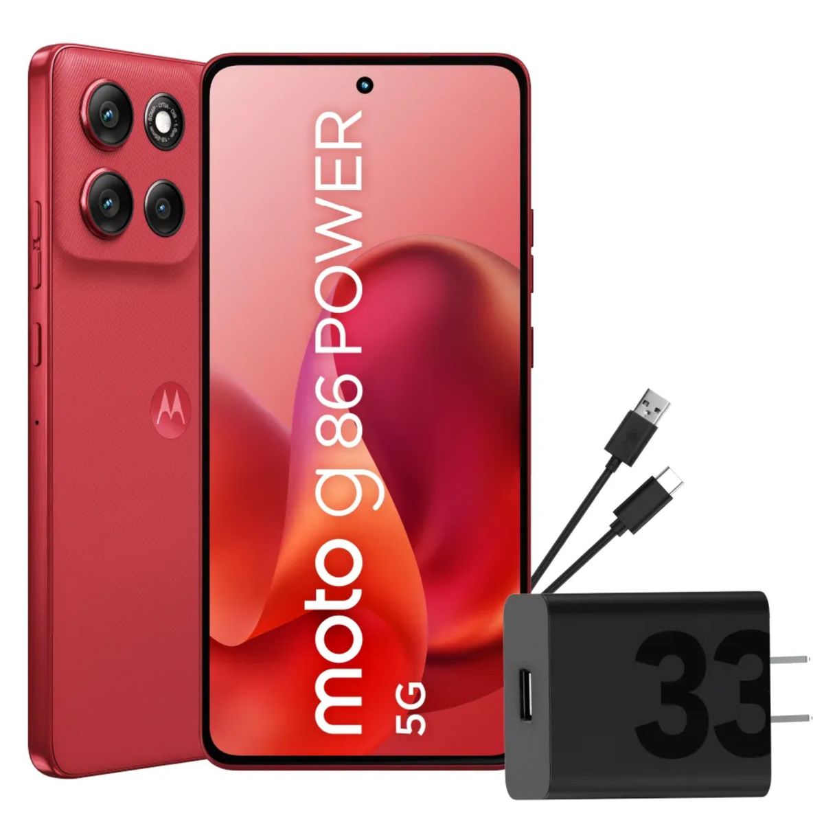MOTOROLA - Motorola Moto G86 Power 5G 8RAM 256GB Rojo