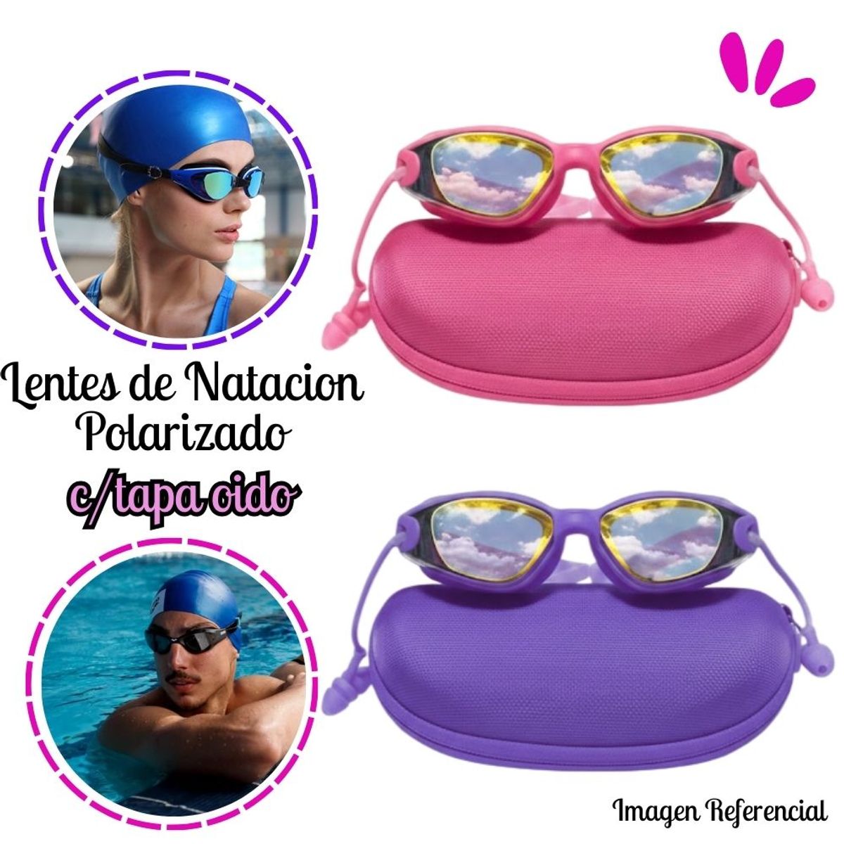 GENERICO - Lentes de Natación con protección UV - RM