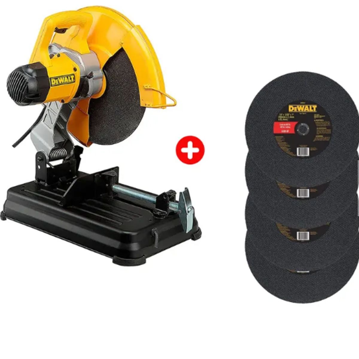 DEWALT - Tronzadora de Metales 14" 2300 W 4000 Rpm + 4 discos Dewalt D28730-B2