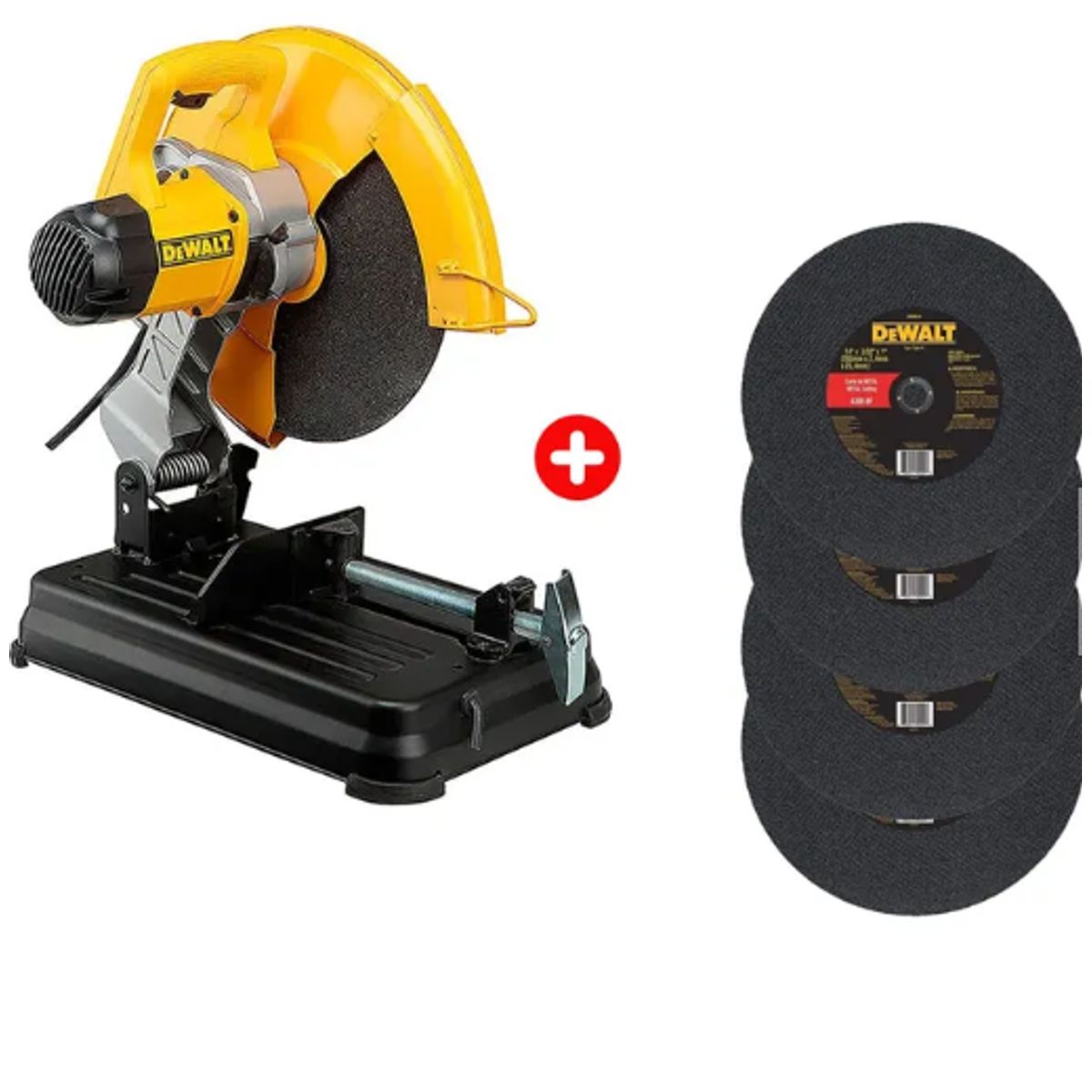 DEWALT - Tronzadora de Metales 14" 2300 W 4000 Rpm + 4 discos Dewalt D28730-B2