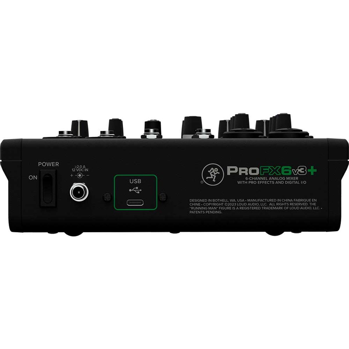 MACKIE - Mezclador Mackie ProFX6v3+ 6 Canales con Efectos y USB