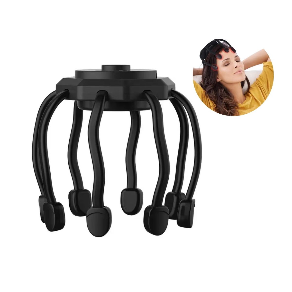 OEM - Masajeador de Cabeza Cuero Cabelludo  Anti Estrés Forma de Pulpo