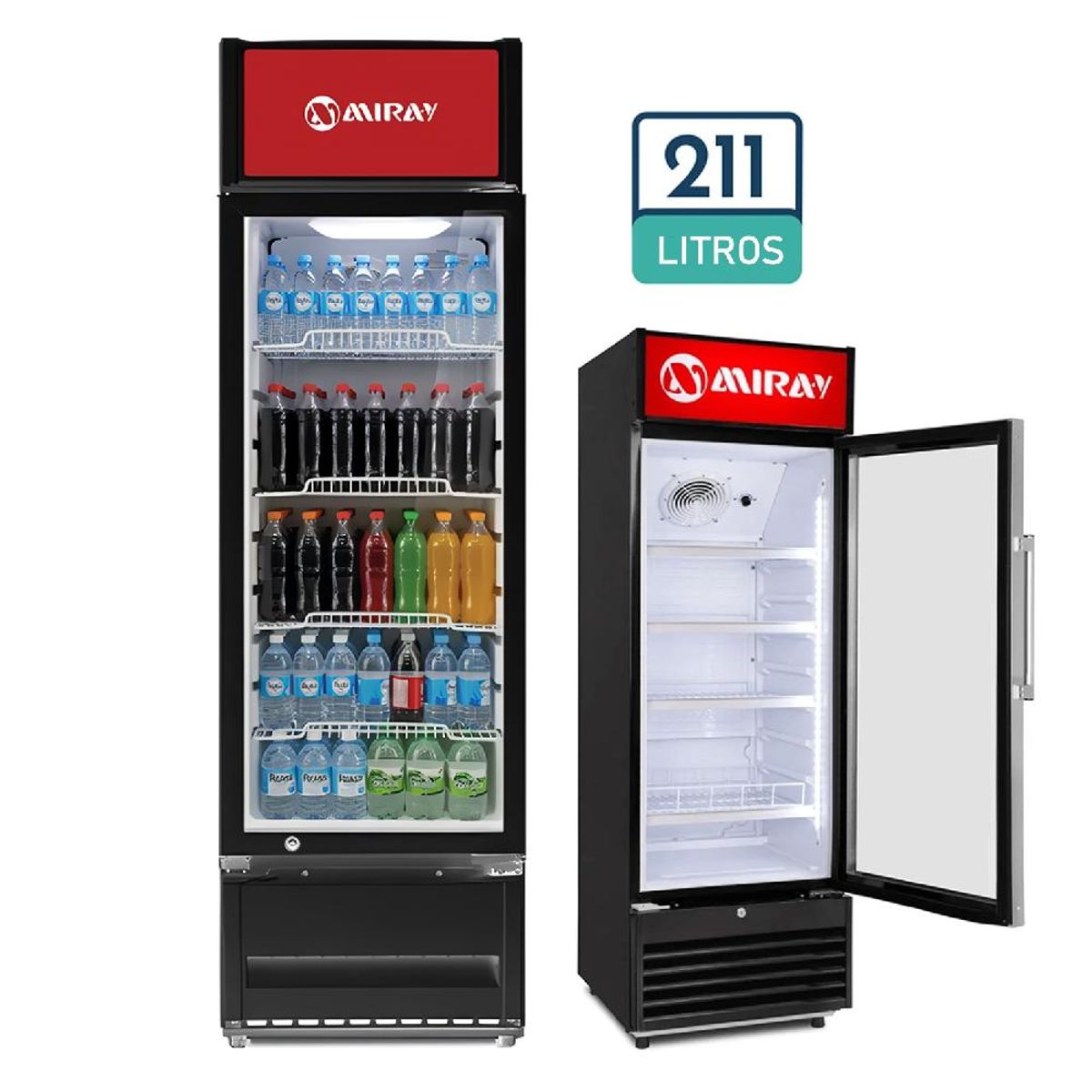 MIRAY - Conservadora Exhibidora Miray CMVE-205M 211 Litros