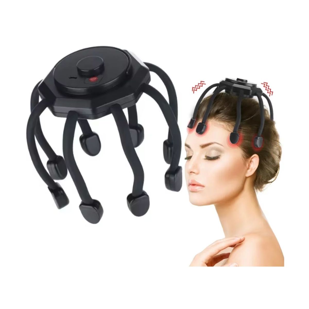 ROSH - Masajeador  de Cabeza Inteligente Forma de Pulpo Portatil