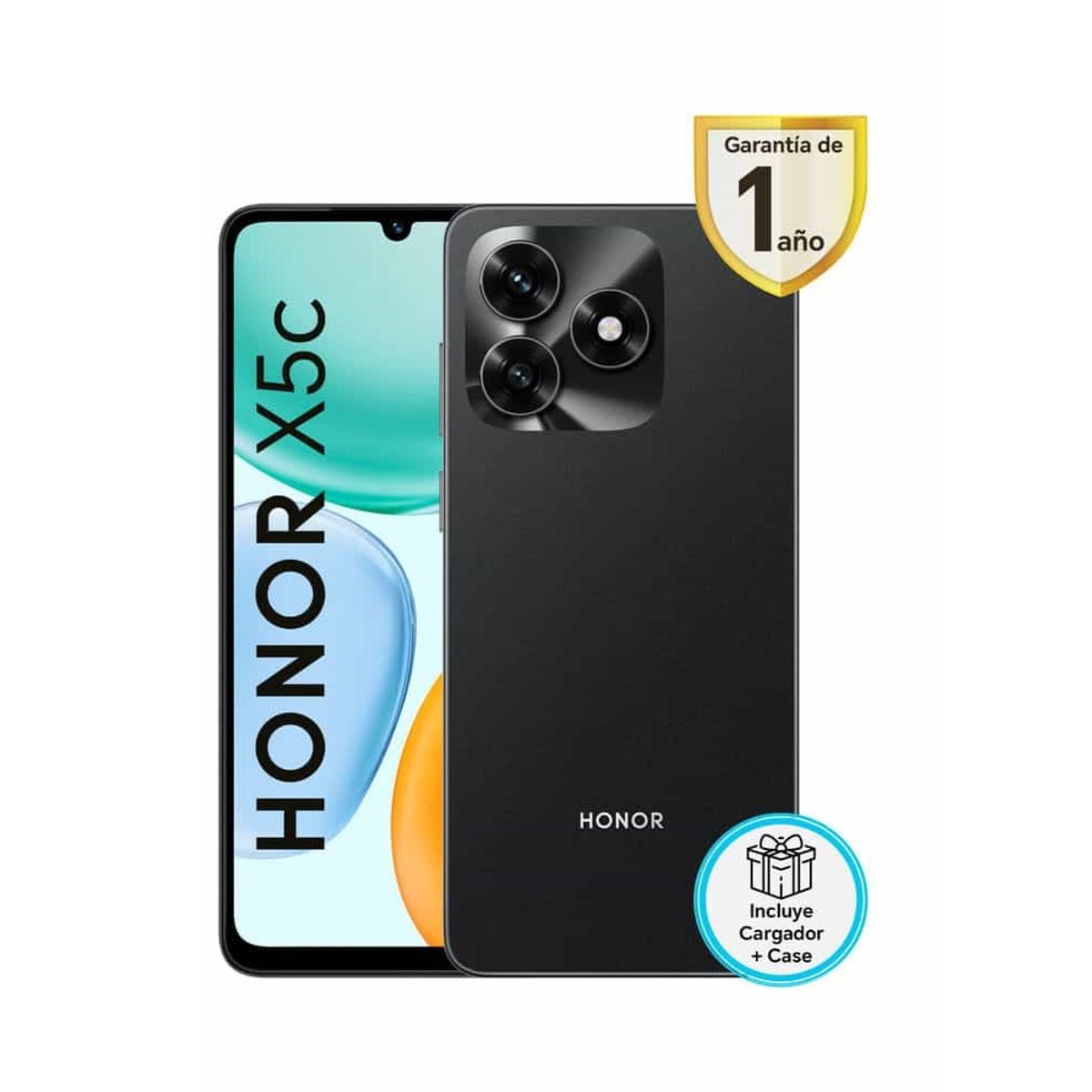 HONOR - Celular Honor X5C 6.74"  Pulg.  4GB RAM 64GB MagicOS 9.0 - Negro Medianoche