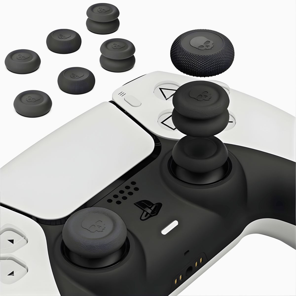 GENERICO - Thumb Grips Skull & Co Para PS5 PS4 Nintendo Switch Pro Control – Set 6 Piezas