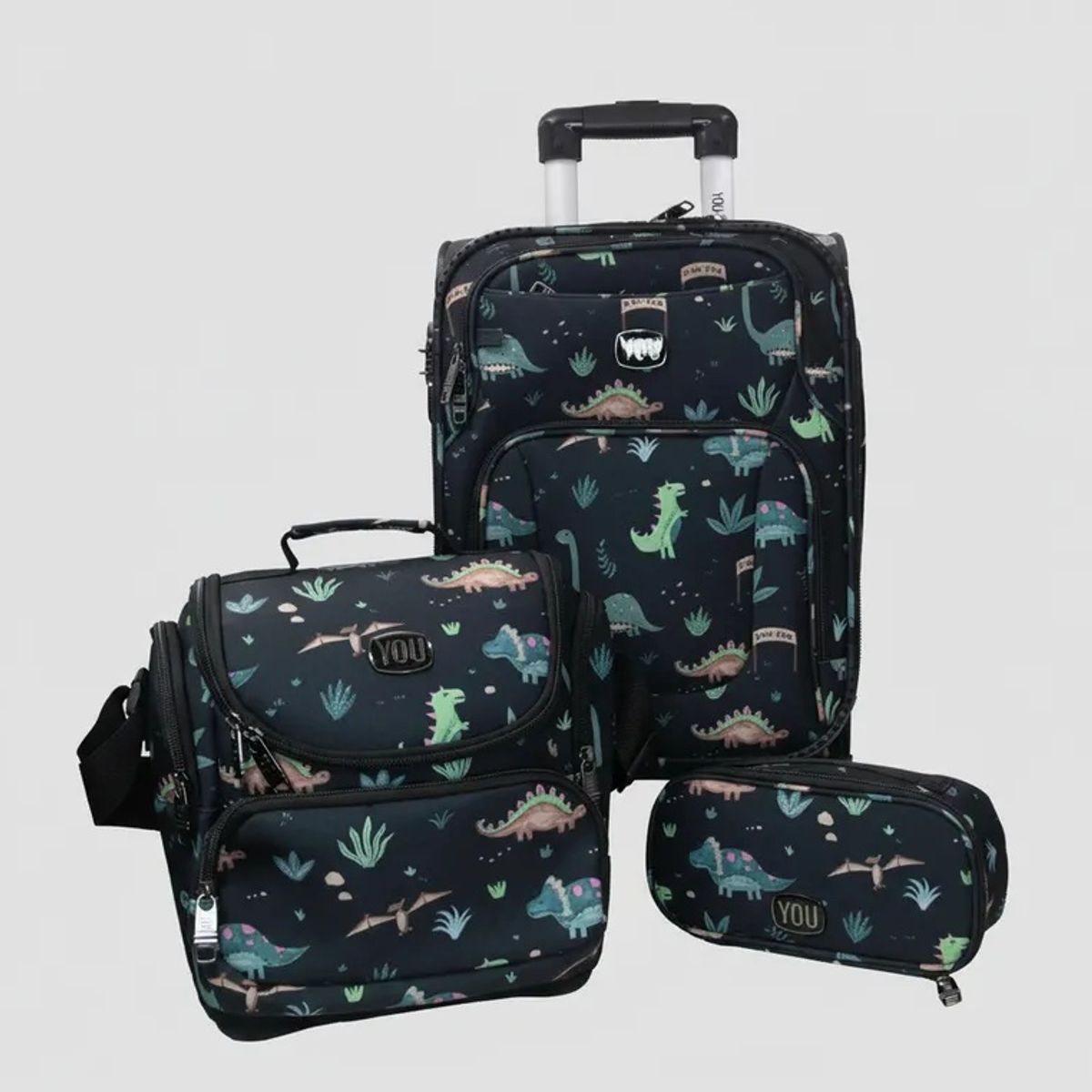 YOU - Mochila You Escolar con Ruedas + Cartuchera y lonchera