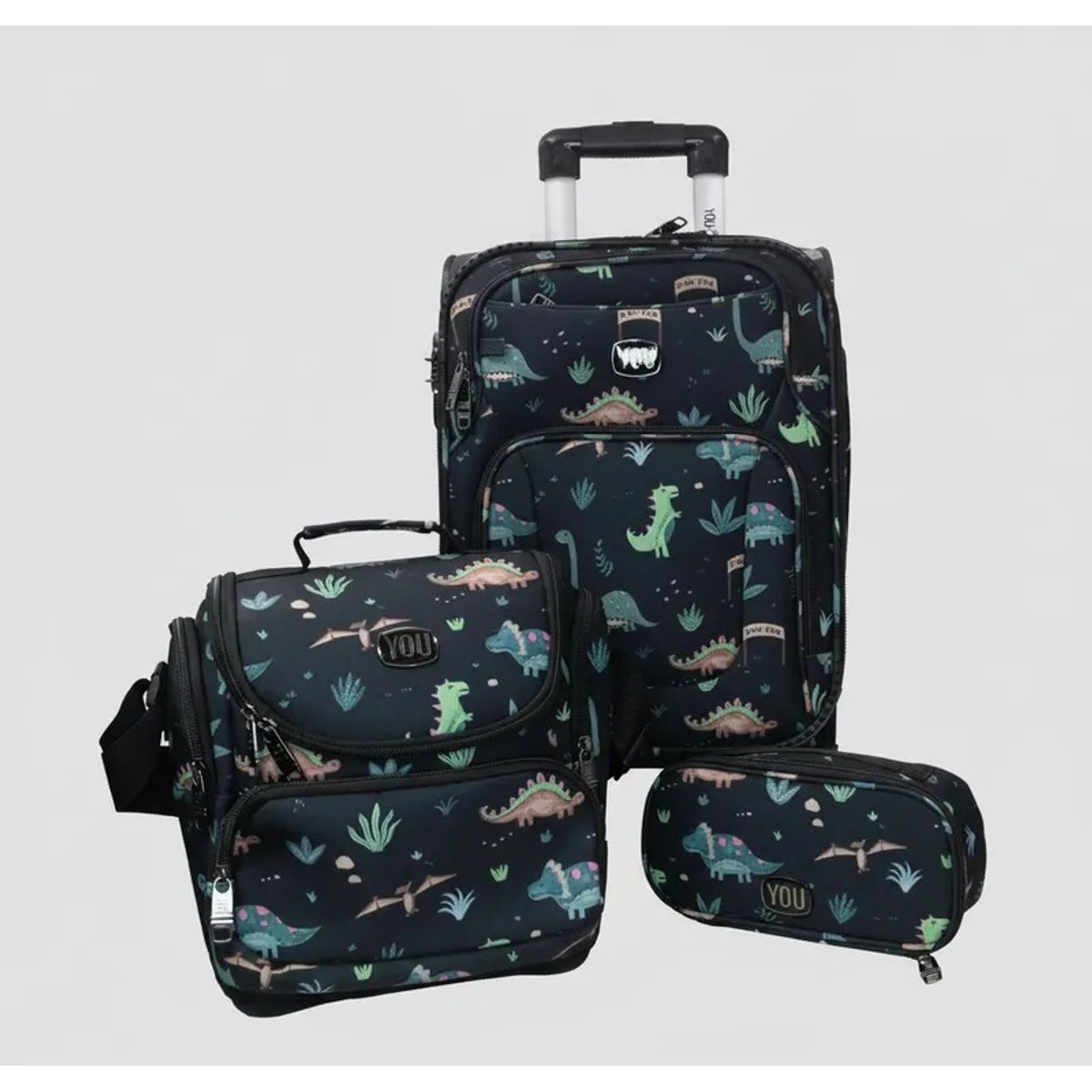 YOU - Mochila You Escolar con Ruedas + Cartuchera y lonchera