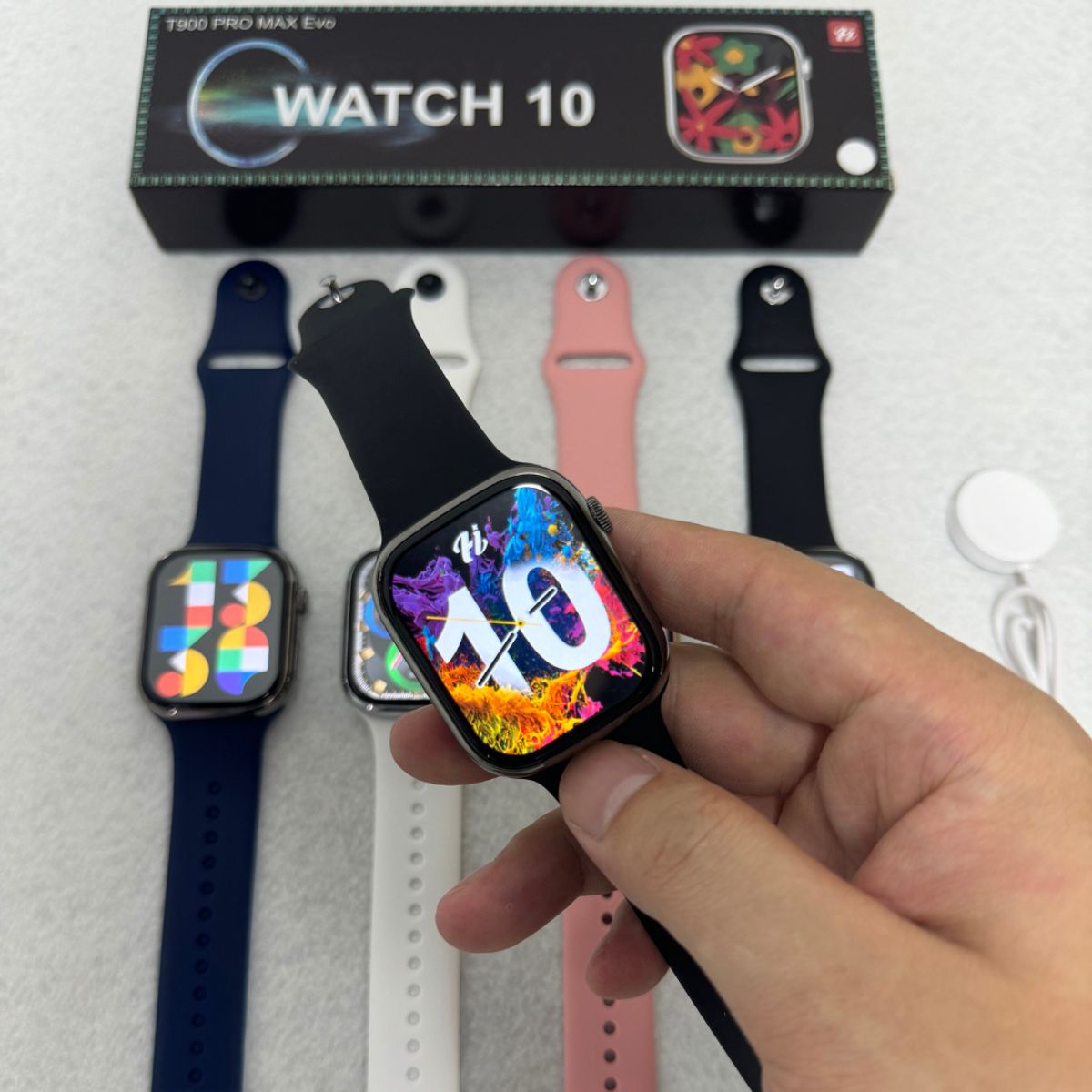 OEM - Reloj inteligente T900 Pro Max Evo serie 10 Smartwatch 2026 COLOR NEGRO