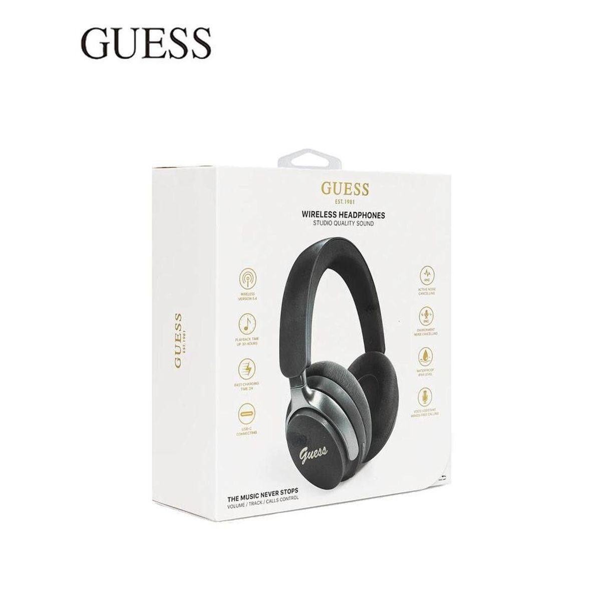 GUESS - AUDIFUNO BLUETOOTH GUESS DE ALTA CALIDAD NEGRO