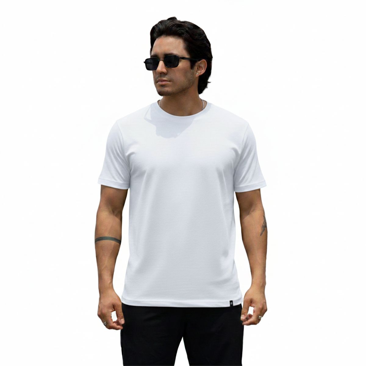 ELENEX - POLO BÁSICO ALGODÓN REGULAR FIT CUELLO REDONDO COLORES VARIOS ELENEX