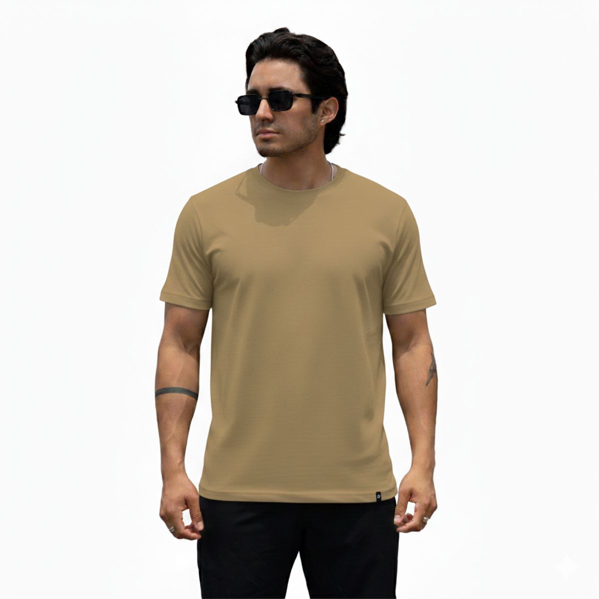 ELENEX - POLO BÁSICO ALGODÓN REGULAR FIT CUELLO REDONDO COLORES VARIOS ELENEX