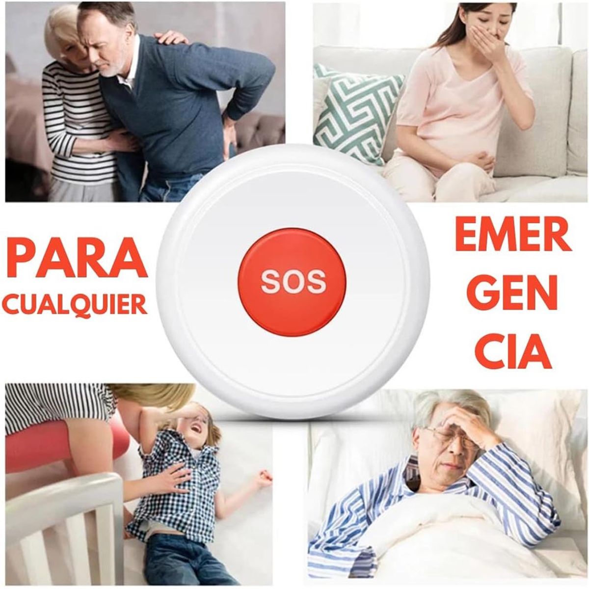 MN ELECTRONICS - Botón de Pánico SOS de Emergencia Wifi TUYA Smart Life PST-SOS-01