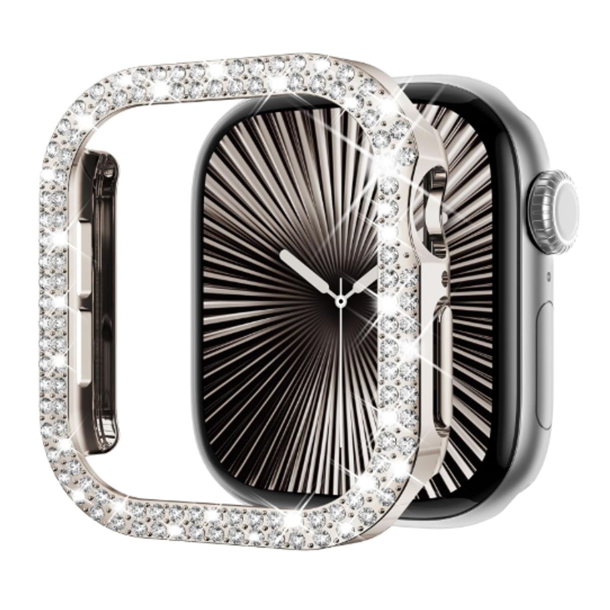 GENERICO - Bumper para Apple Watch Doble Fila Diamante 40mm - STARLIGHT