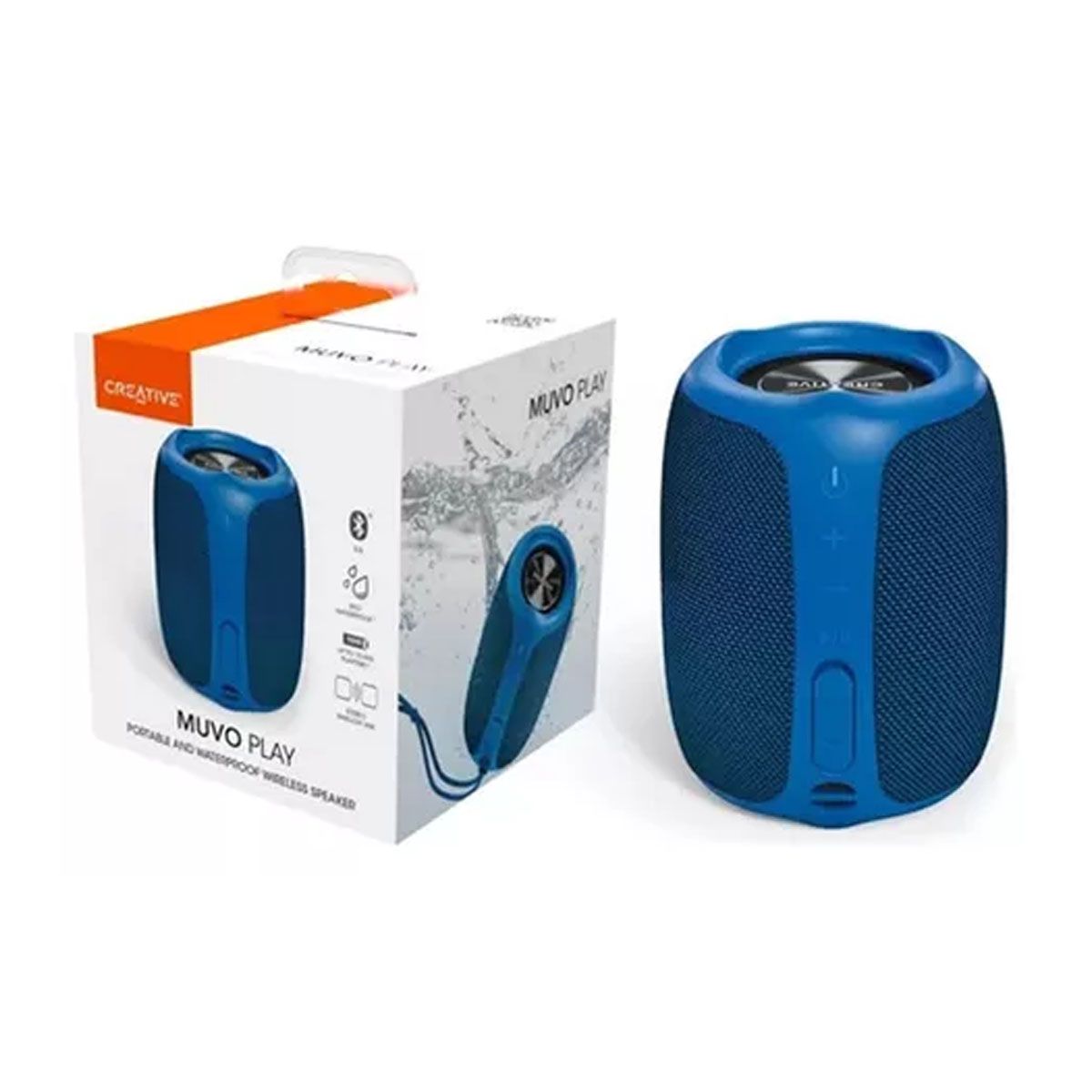 CREATIVE - Altavoz Creativo Muvo Play Bluetooth 10w Ipx7 Azul 51mf8365aa001
