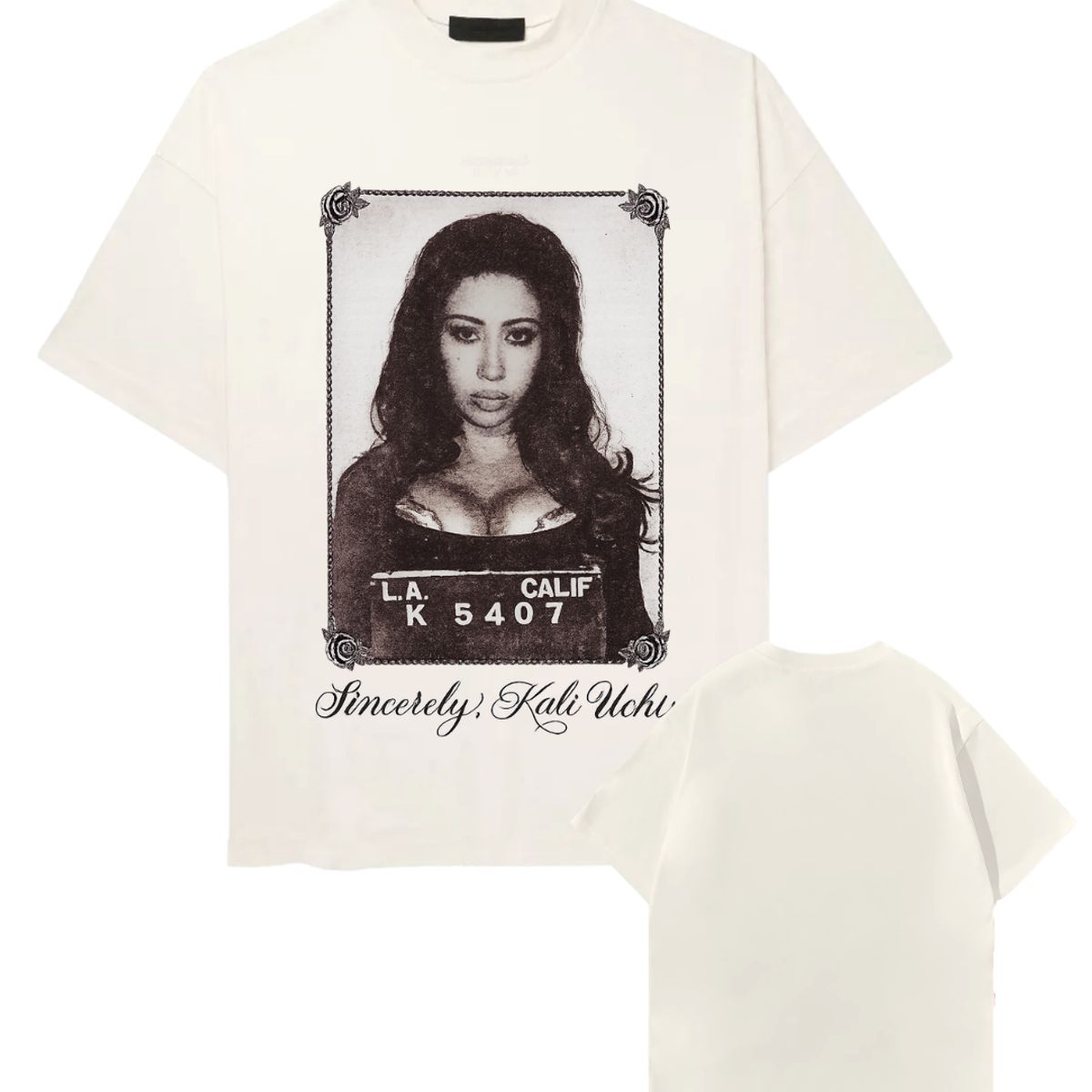 GENERICO - Polo Kali Uchis Oversize Algodón Perla Oversized