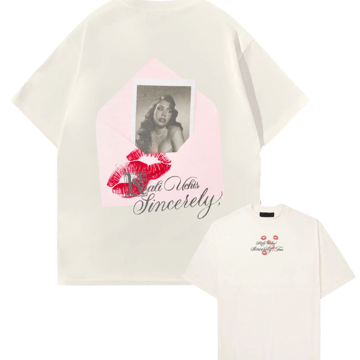 GENERICO - Polo Kali Uchis Oversize Algodón Perla Oversized