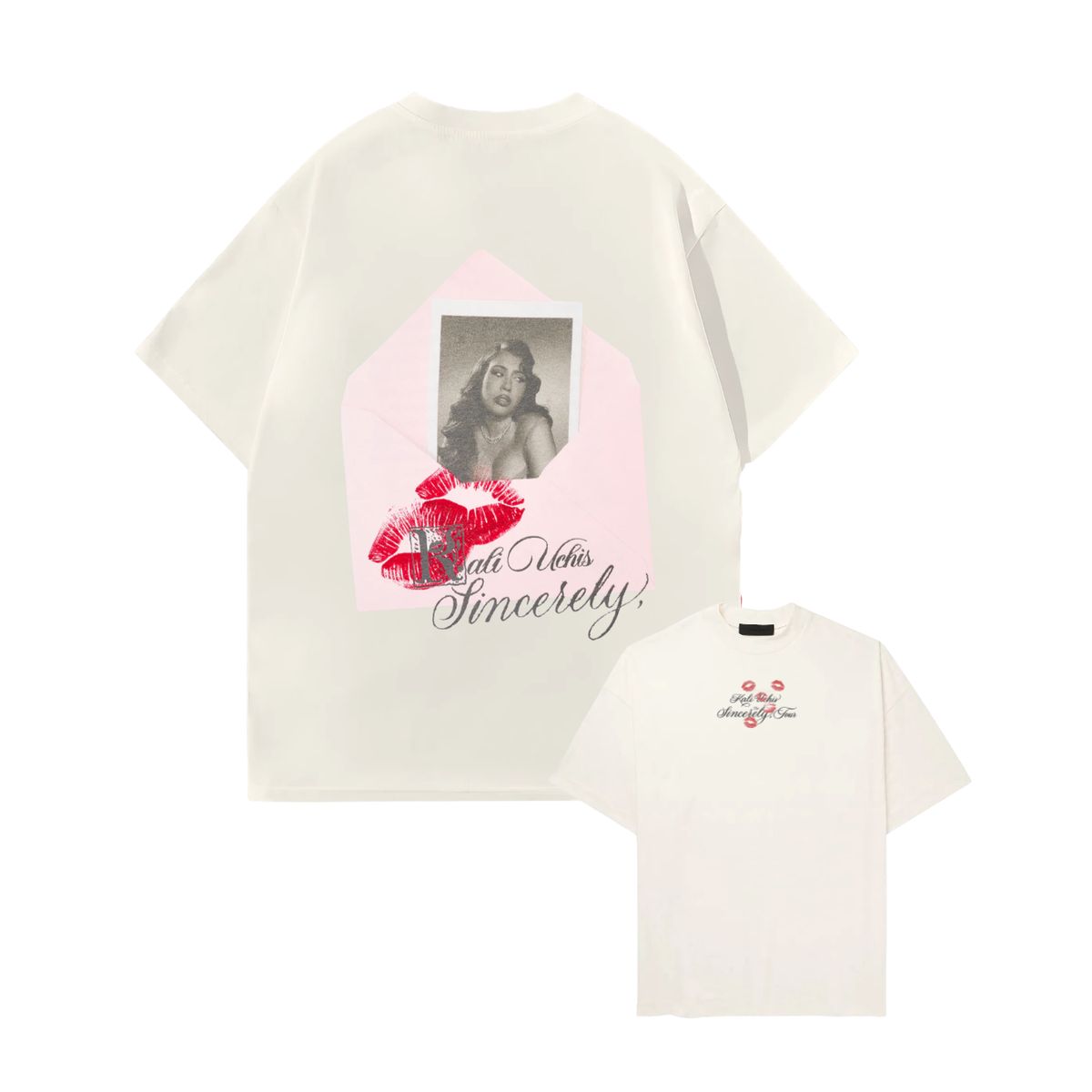 GENERICO - Polo Kali Uchis Oversize Algodón Perla Oversized