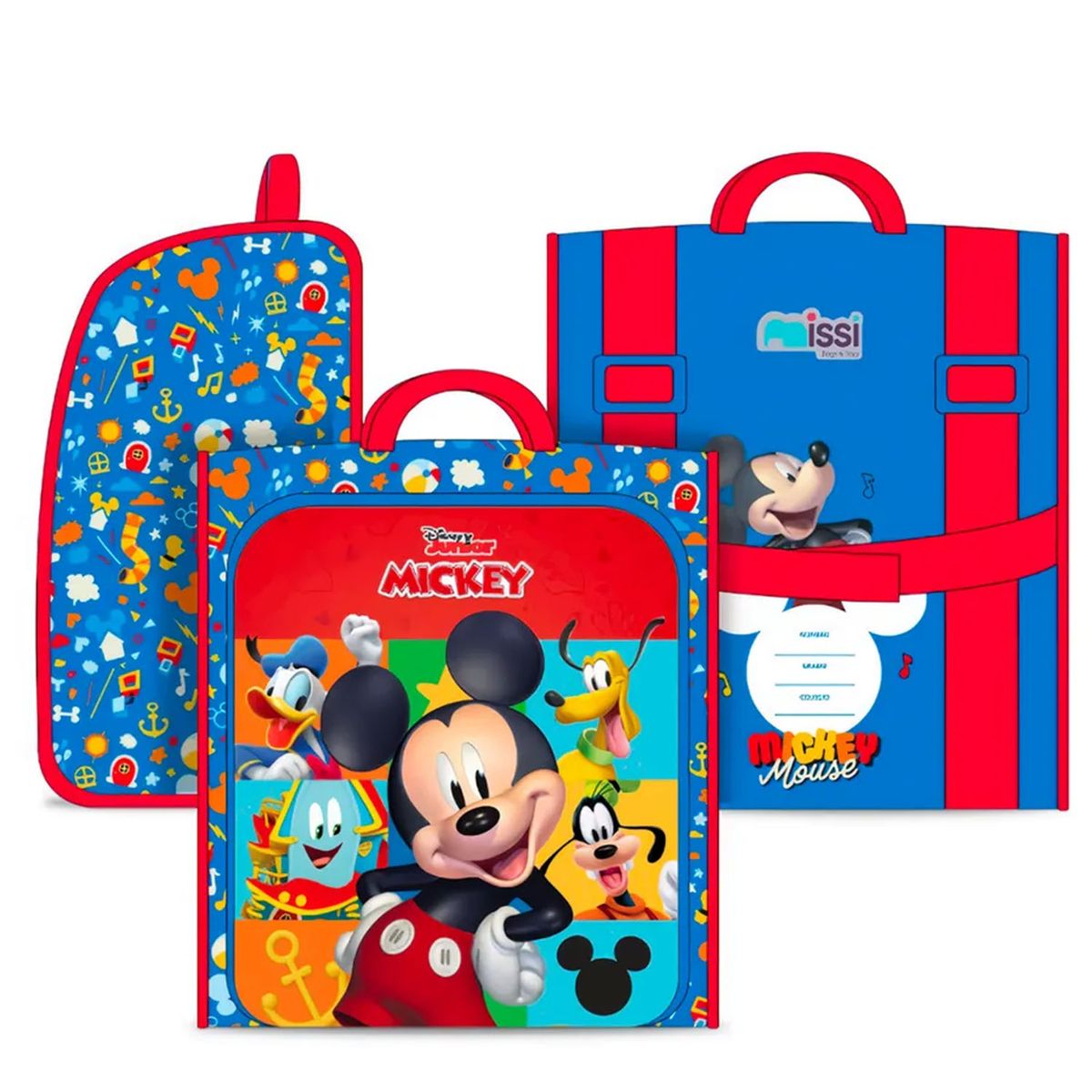 Set de Mochila con Ruedas EXTRA Oficio Lonchera y Cartuchera MICKEY ...