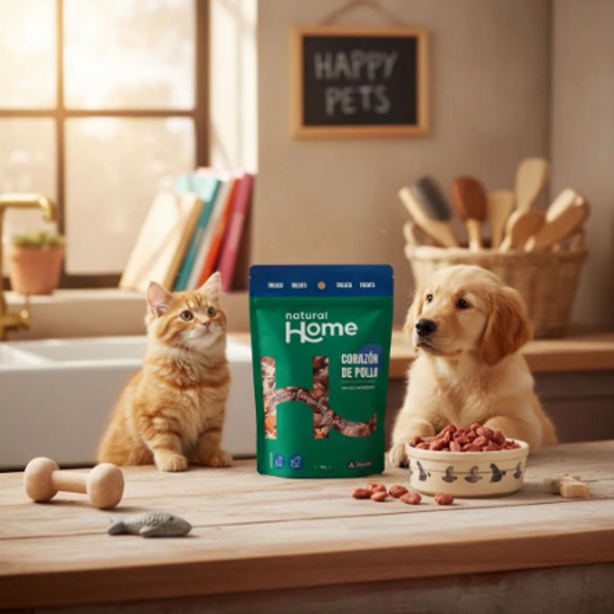 GENERICO - Premios Naturales Deshidratados – Corazón de Pollo - Natural Home – 70 g