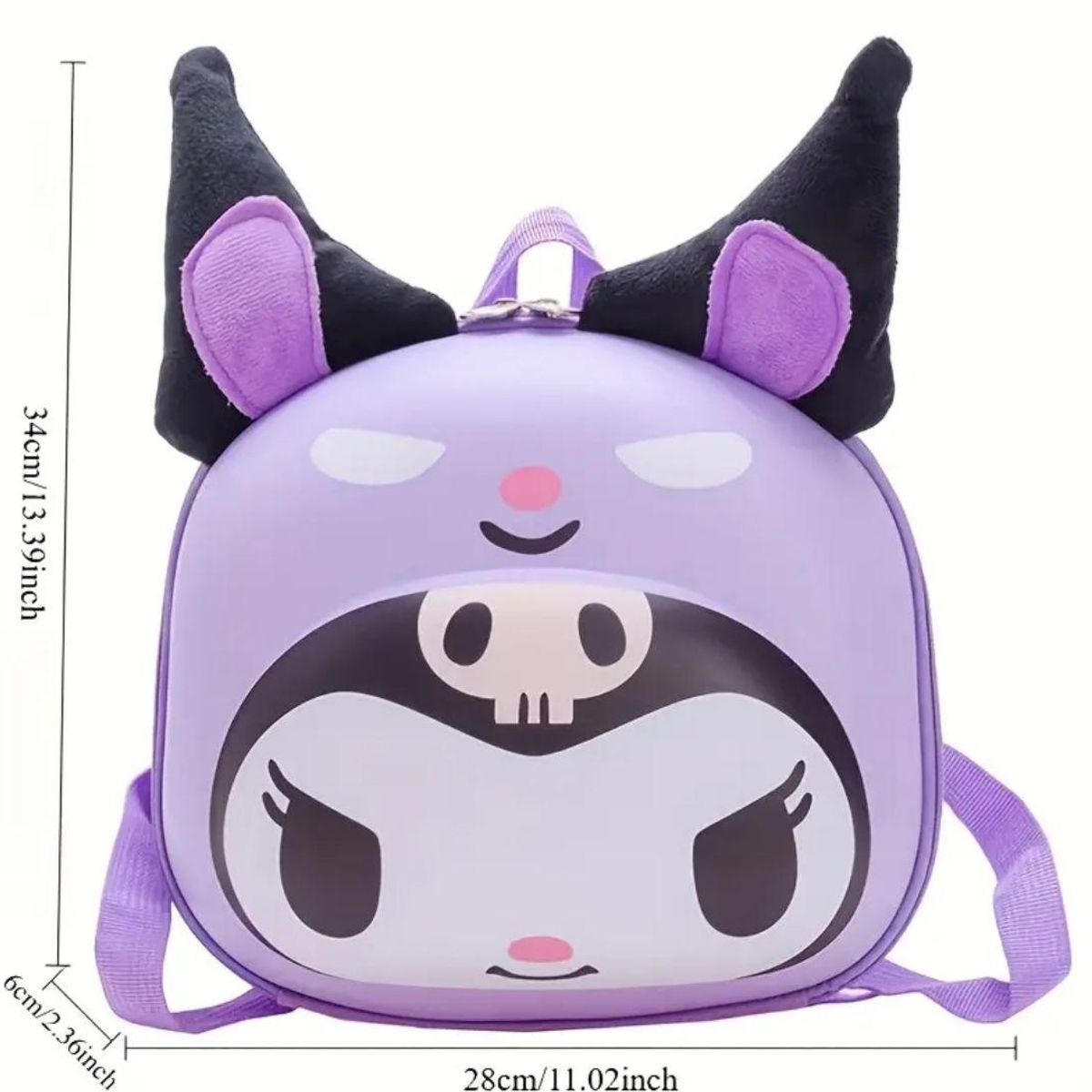 HELLO KITTY - Mochila  Kuromi Sanrio Estilo Kawaii