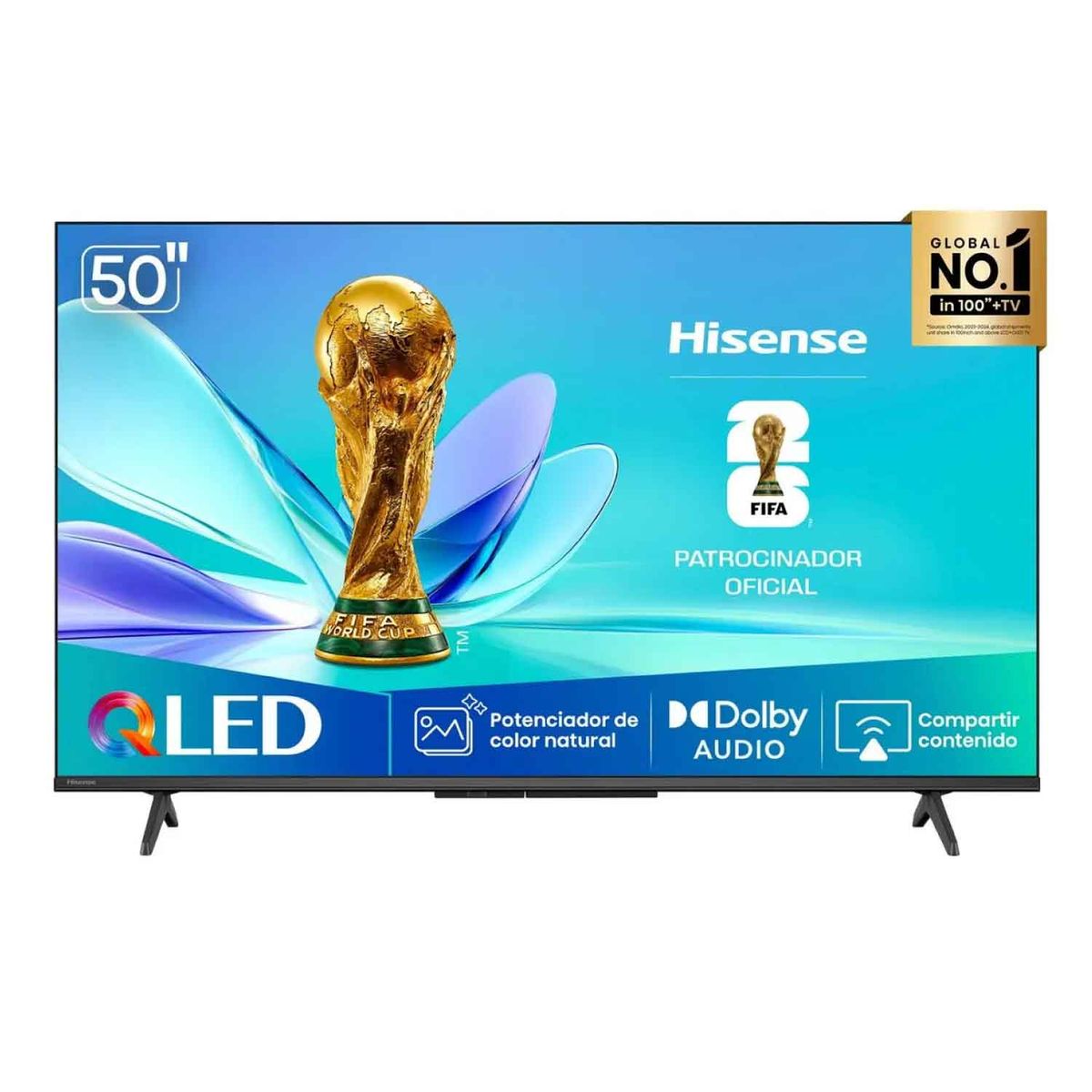 HISENSE - Televisor Hisense 50 Qled Smart FHD 50Q4SV