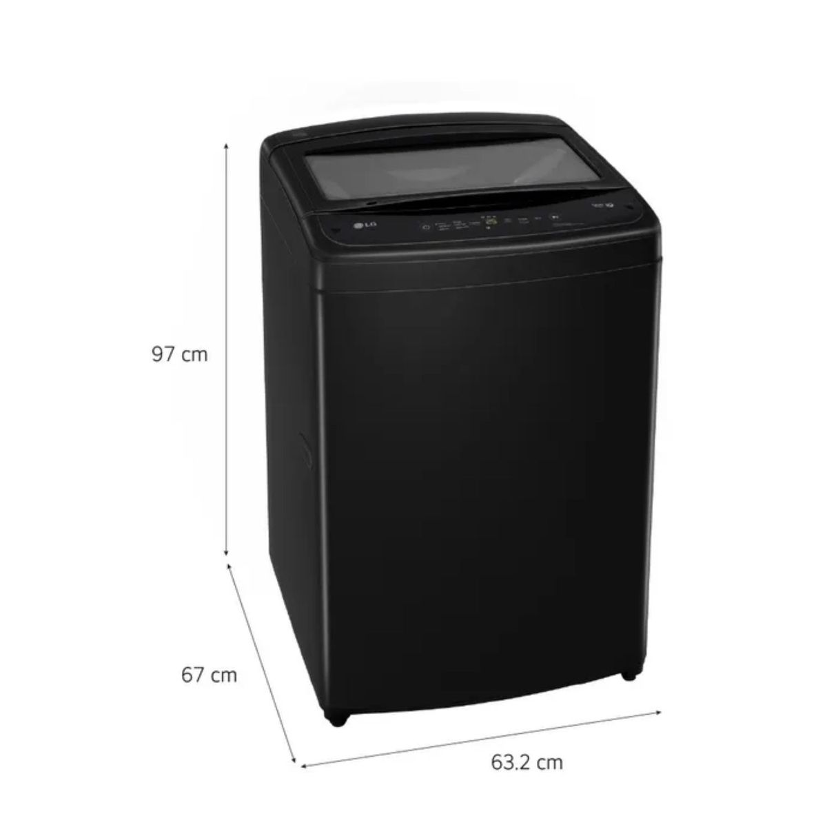 LG - Lavadora LG Turbodrum 19KG WT19OBVTB Negro