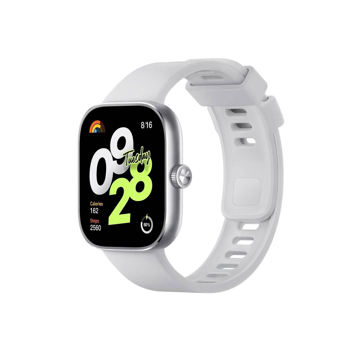 XIAOMI - Smartwatch Xiaomi Redmi Watch 4 Silver GPS Llamadas y monitor de salud