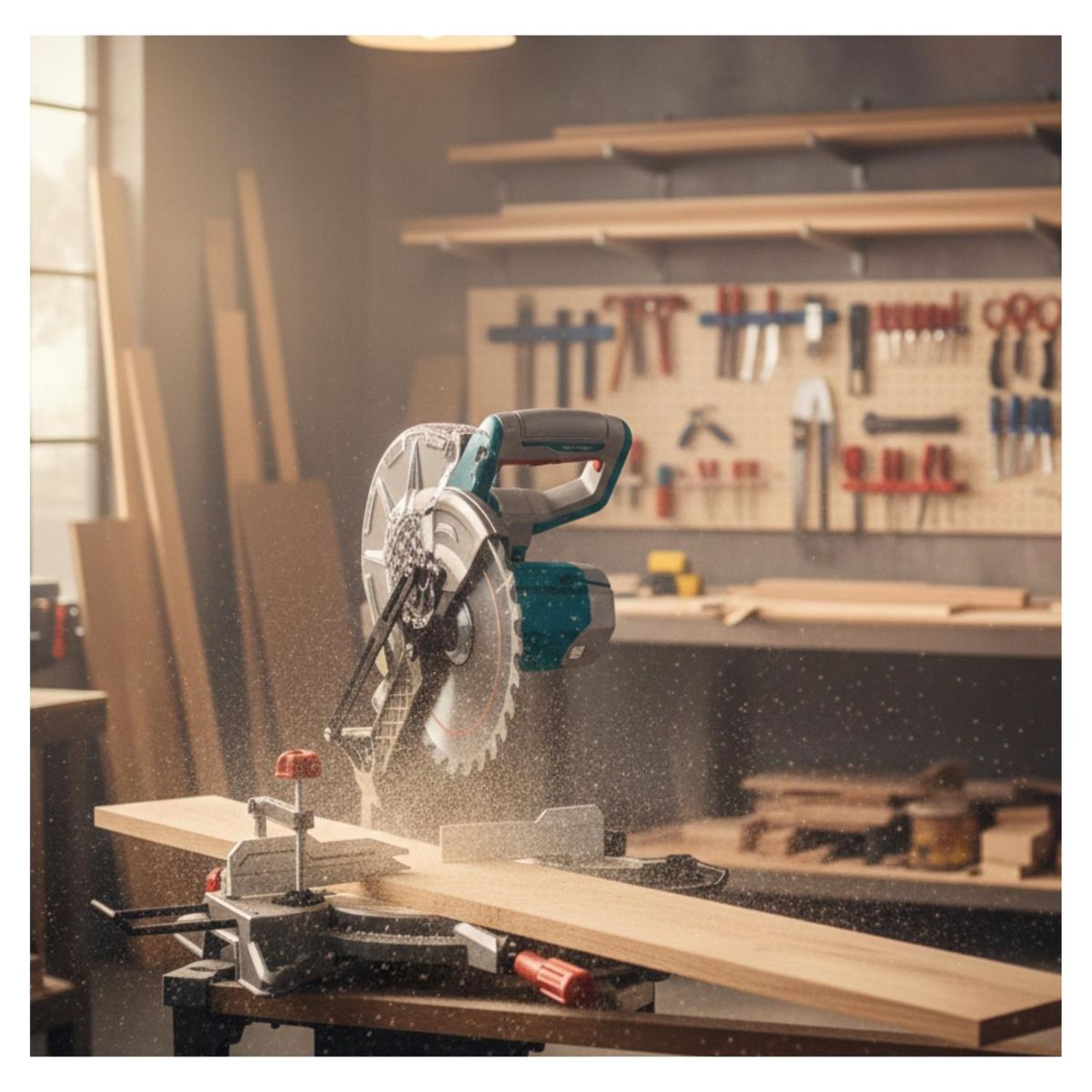 TOTAL TOOLS - Sierra Ingleteadora 8" 20V + 2bat 4ah + Cargador Total