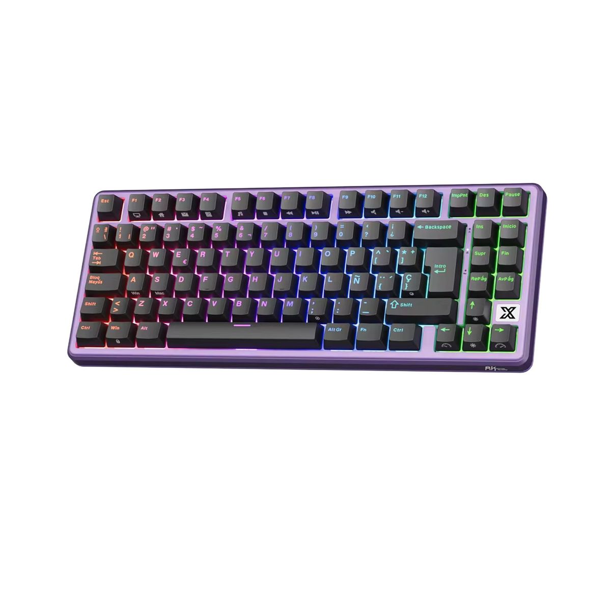 ROYAL KLUDGE - Teclado Royal Kludge Rk-X87 Cableado Blackberry Mouse Creamy Switch