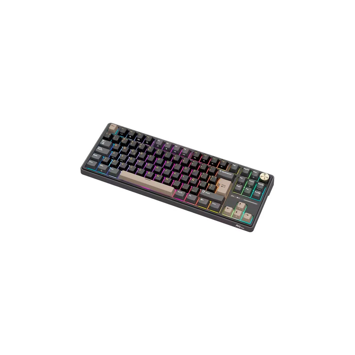 ROYAL KLUDGE - Teclado Gamer Royal Kludge Rk-R87Pro Tkl Cableado Phantom Creamy Switch