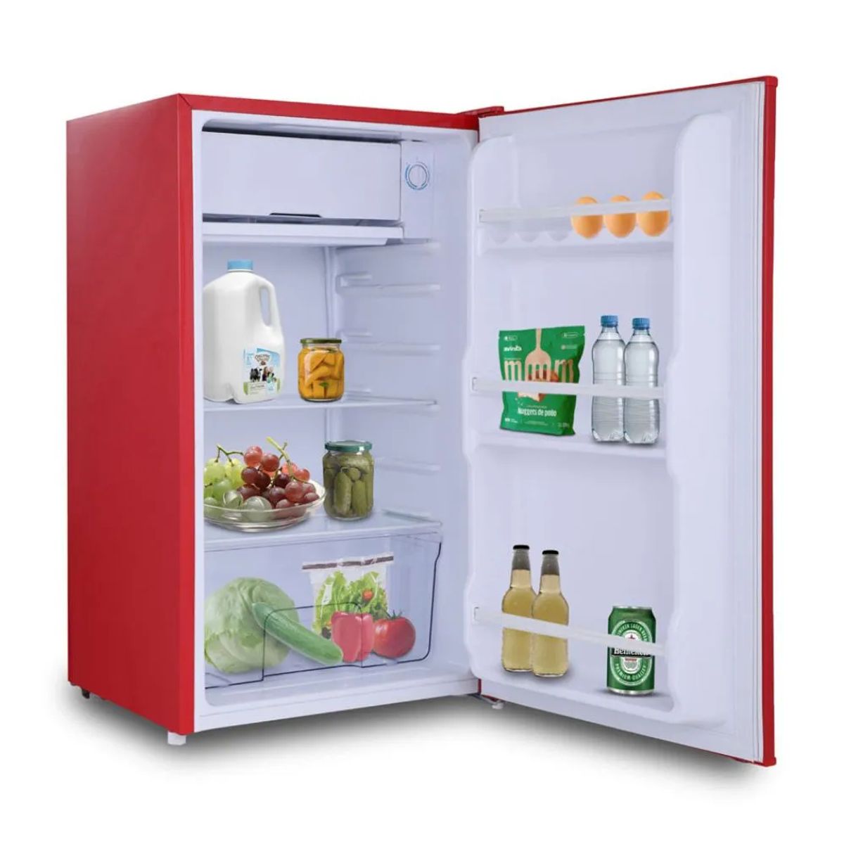 LIBERO - Frigobar Retro Libero Modelo LFB90R Retro Rojo de 90 L