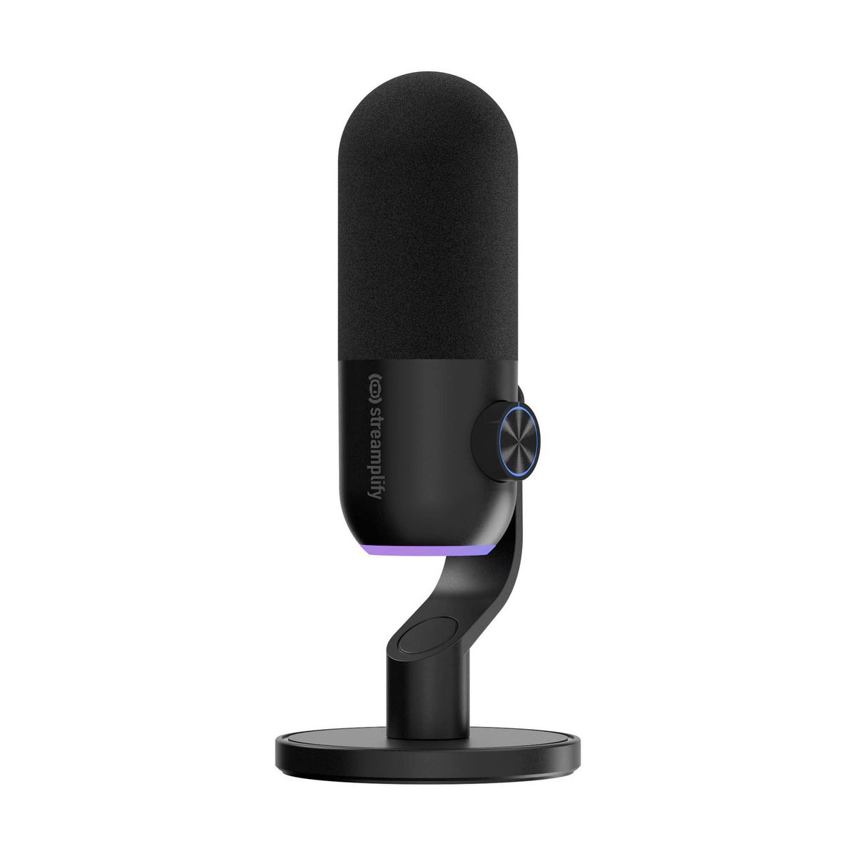 STREAMPLIFY - Microfono Streamplify Mic Mini 48 Rgb Cableado Con Stand Black