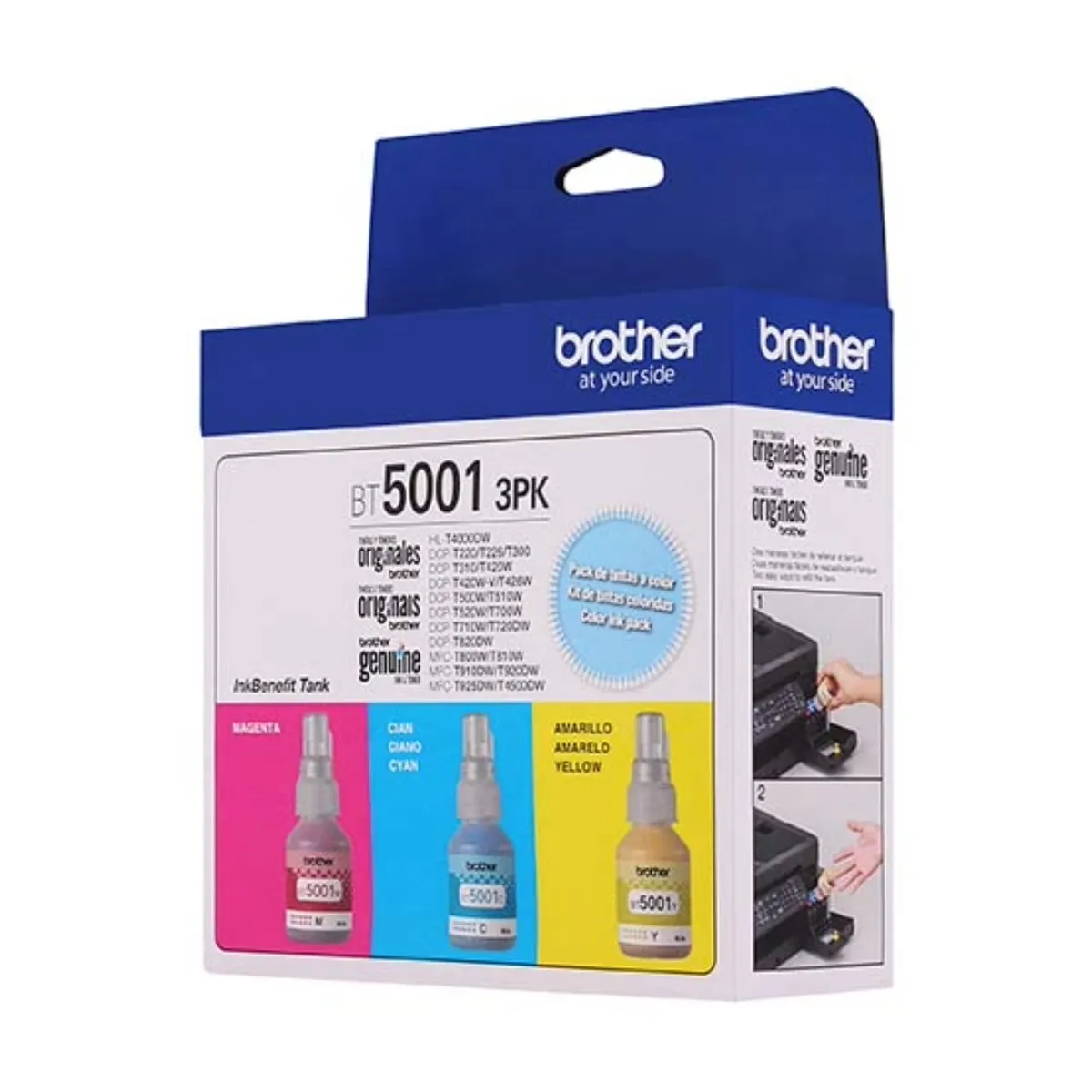 BROTHER - Botellas de Tinta Original Brother BT5001 3PK InkBenefit Tank