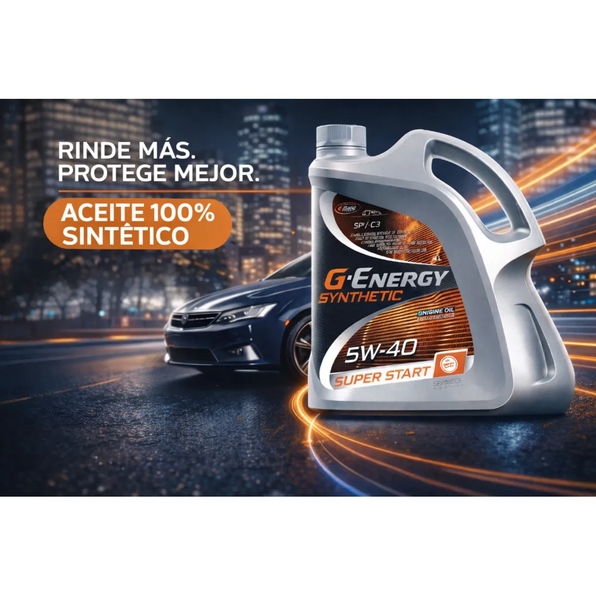 GENERICO - ACEITE G-ENERGY SUPER START 100% SINTETICO 5W-40 Full Sintetico 4L